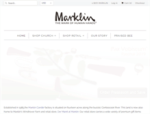 Tablet Screenshot of marklincandle.com
